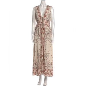 NWT Christian Lacroix Linen Blend Maxi Dress Size S